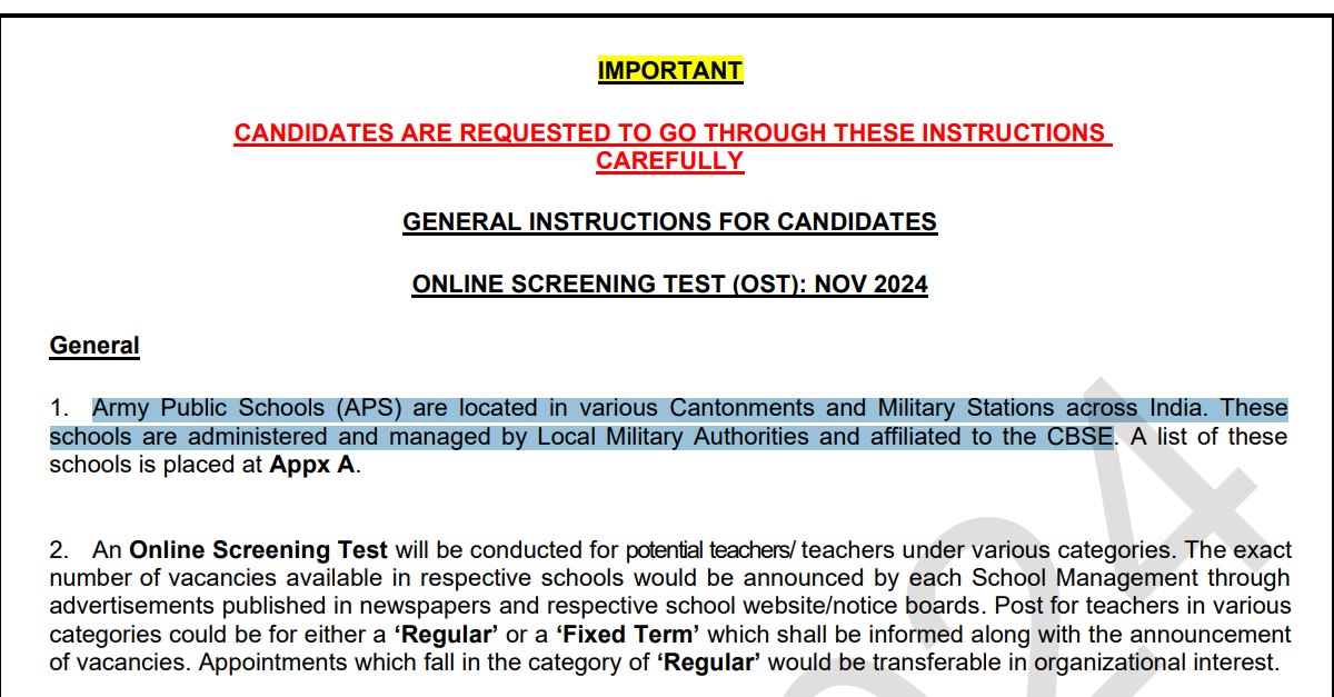 You are currently viewing AWES Online screening test for TGT, PGT, PRT Admit card Out 2024