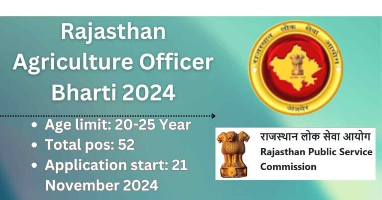 Read more about the article Rajasthan RPSC Agriculture Officer Online Form 2024, Check more details